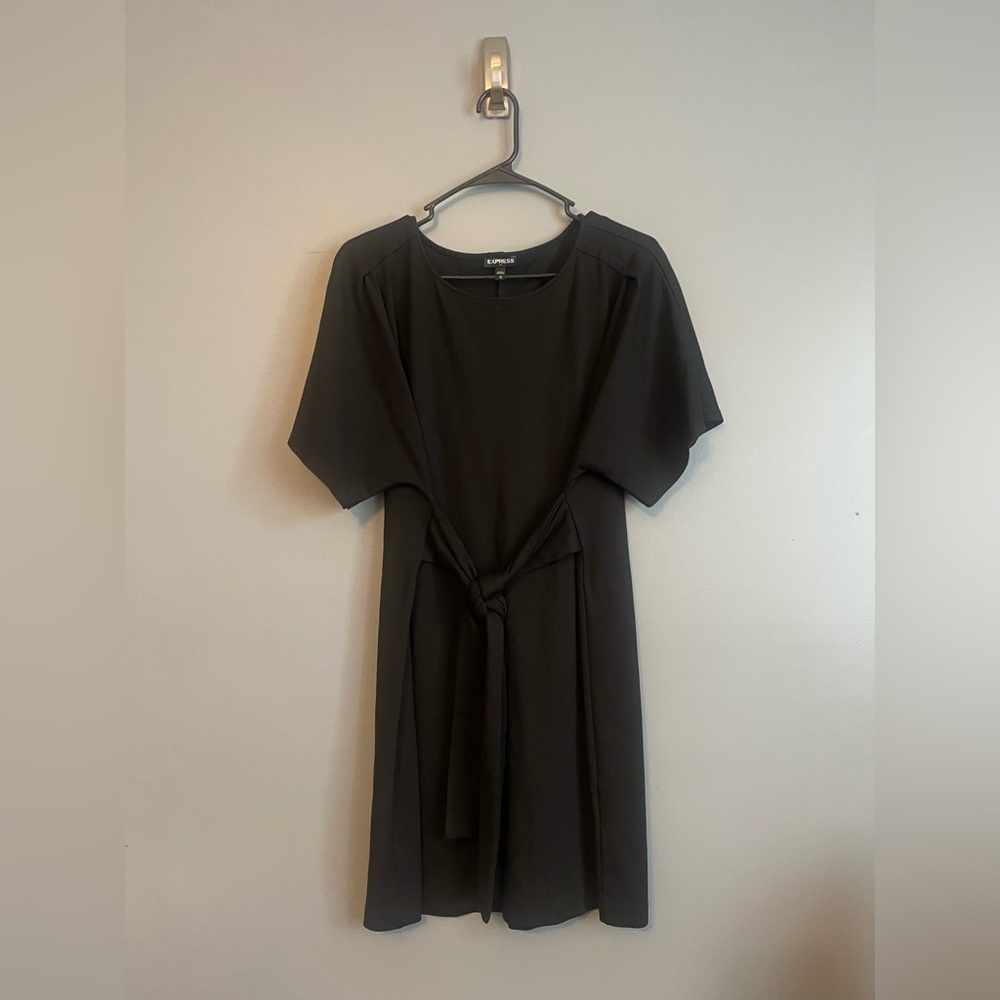 Express Black Mini Tie Dress